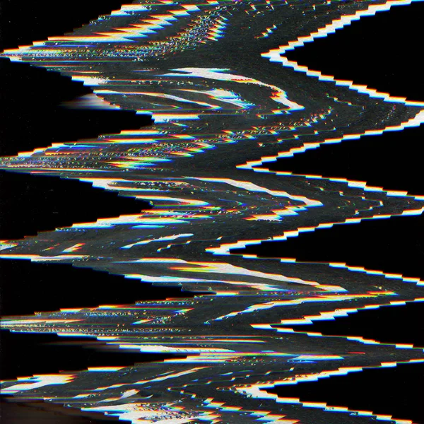 Résumé Numérisé Pixel Numérique Bruit Fond Glitch — Photo