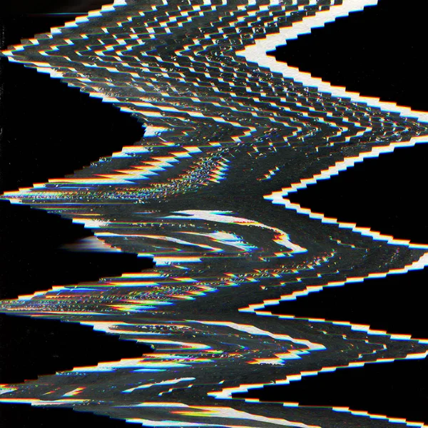 Abstract Gescand Digitale Pixel Ruis Glitch Achtergrond — Stockfoto