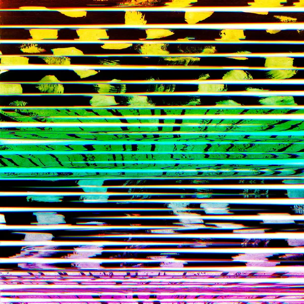 Abstract Gescand Digitale Pixel Ruis Glitch Achtergrond — Stockfoto