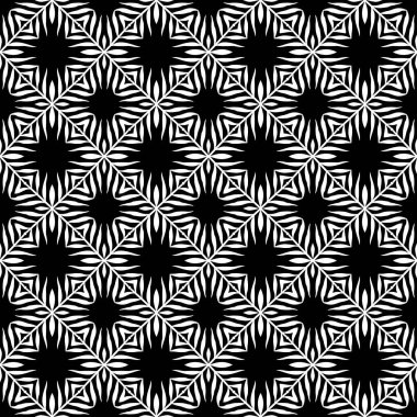 Vektörsüz geometri siyah ve beyaz desen