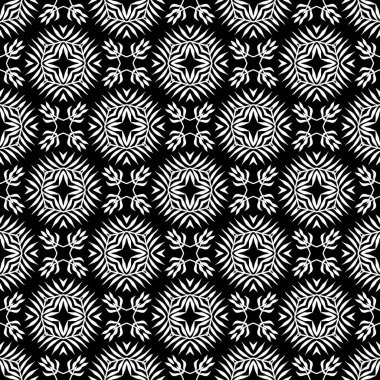 Vektörsüz geometri siyah ve beyaz desen