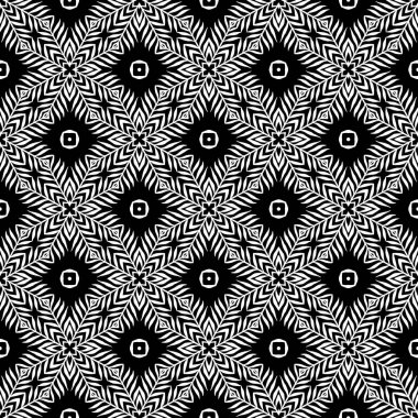 Vektörsüz geometri siyah ve beyaz desen