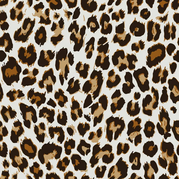 Vector Seamless Pattern Leopard Skin Texture — Stock Vector