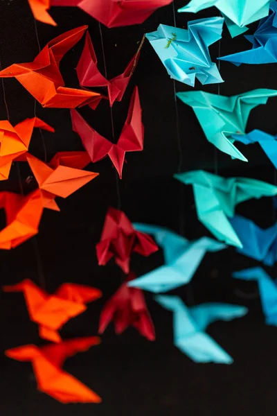 Origami sanat fikir. Alan yaratıcı tasarım öğesi. 