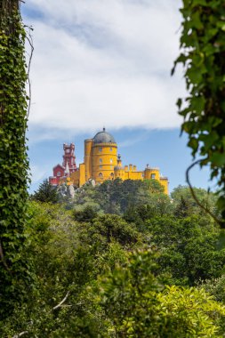 Sintra'daki Kraliyet sarayı Pena, Portekiz. 