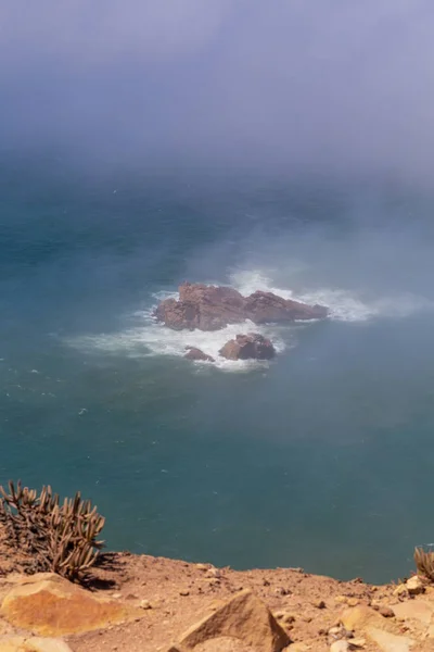 Cabo da Roca sommar i dimman — Stockfoto