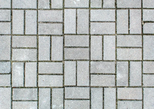 Estrada Pavimentada Com Azulejos Calçada Fundo Tijolo Bonito Com Textura — Fotografia de Stock