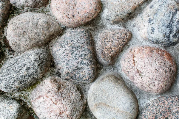 Pavement Granite Stone Old Cobblestone Road Pavement Texture Abstract Background — Stock Photo, Image