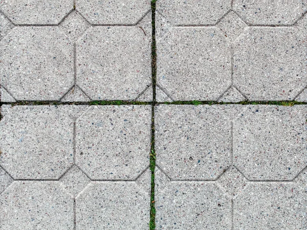 Straße Mit Gehwegplatten Gepflastert Schönen Backsteinhintergrund Mit Mauerwerk Textur Von — Stockfoto