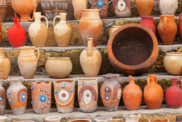 Olika turkiska keramik — Stockfoto