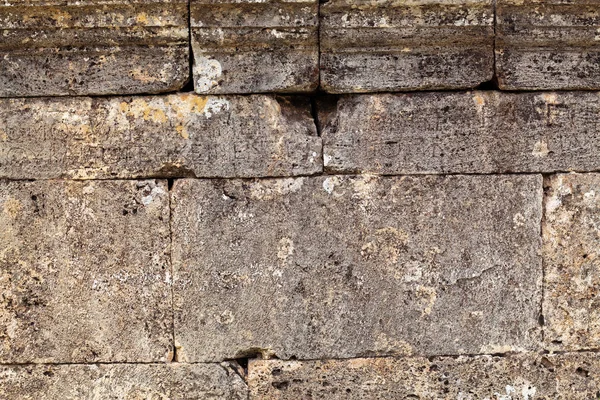Konsistens av stenmur i gamla staden, Hierapolis — Stockfoto