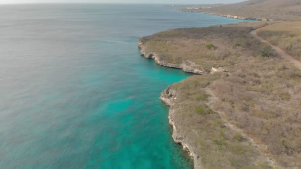 Curacao üzerinde Kleine Knip plaj, — Stok video