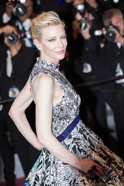 Cannes França Maio Presidente Júri Cate Blanchett Assiste Exibição Guerra — Fotografia de Stock