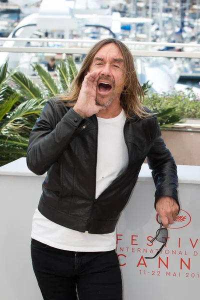 Iggy Pop Gimme Danger Fotópályázaton Cannes Fesztiválon 2016 Május Cannes — Stock Fotó
