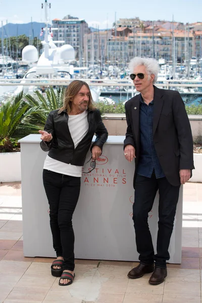 Iggy Pop Jim Jarmusch Gimme Danger Photocall 69Th Festival Cannes — Stockfoto