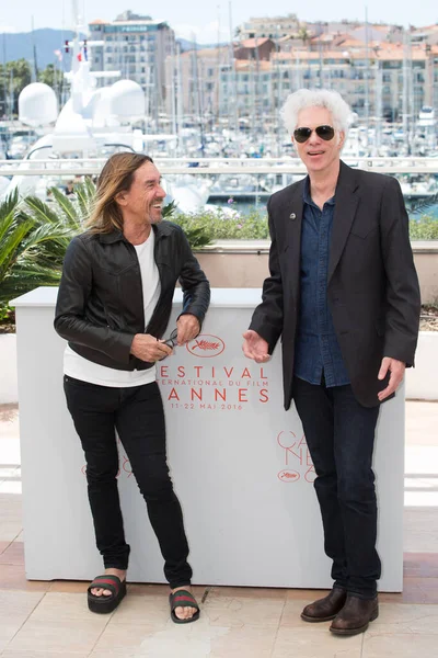 Iggy Pop Jim Jarmusch Gimme Danger Photocall 69Th Festival Cannes — Fotografia de Stock