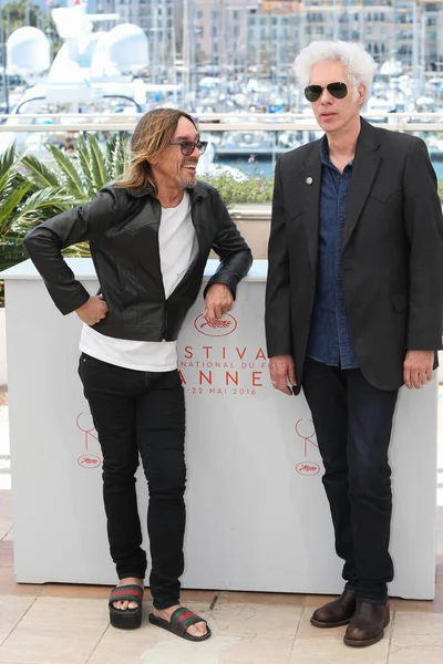 Iggy Pop Jim Jarmusch Gimme Danger Photocall 69Esimo Festival Cannes — Foto Stock