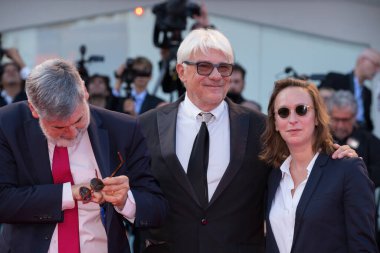 Celine Sciamma, Ricky Tognazzi, John, Landis 30 Ağustos 2017 'de İtalya' da düzenlenen 44. Venedik Film Festivali 'nin açılış ve küçültme galasında
