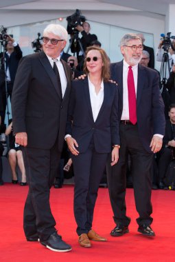 Celine Sciamma, Ricky Tognazzi, John, Landis 30 Ağustos 2017 'de İtalya' da düzenlenen 44. Venedik Film Festivali 'nin açılış ve küçültme galasında