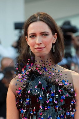 Rebecca Hall at the Downsizing premiere and Opening Ceremony, 74th Venice Film Festival in Italy on 30 August 2017 clipart