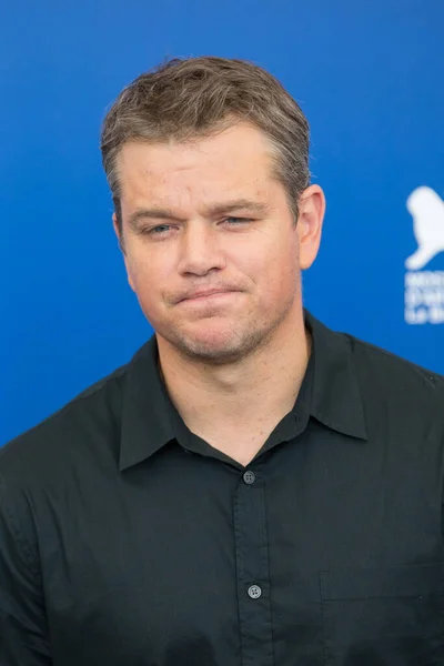 Matt Damon Downsizing Photocall 74Th Venice Film Festival Italia Agosto —  Fotos de Stock