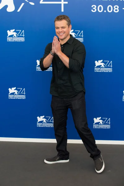 Matt Damon Downsizing Photocall 74Th Venice Film Festival Itália Agosto — Fotografia de Stock