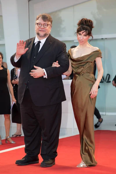 Sally Hawkins Guillermo Del Toro Vattenpremiären Filmfestivalen Venedig Italien Den — Stockfoto