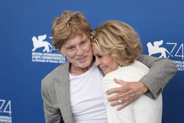 Robert Redford Jane Fonda Photocall Our Souls Night 74Th Venice —  Fotos de Stock