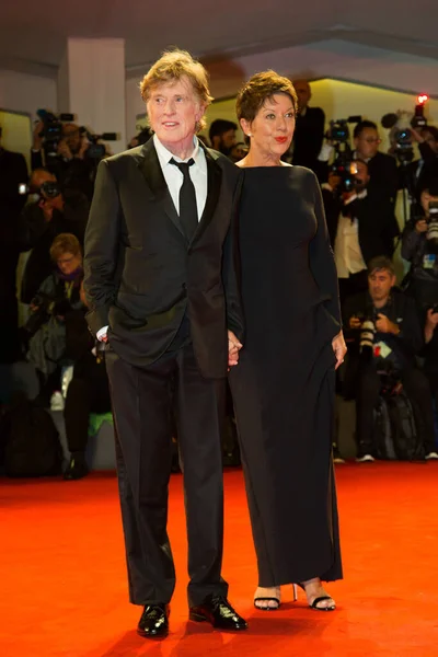 Robert Redford Sibylle Szaggars Our Souls Nigh Premiere 74Th Venice — Stock Photo, Image