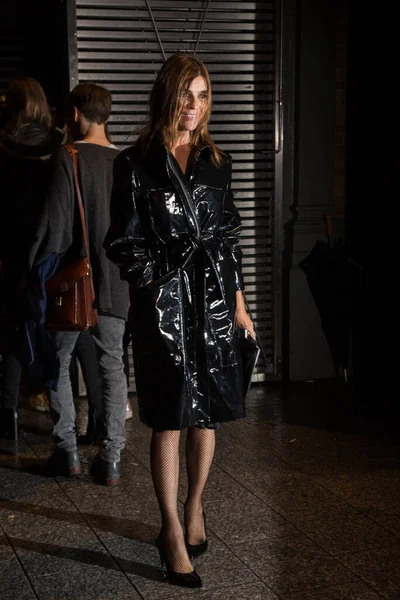 Julia Restoin Roitfeld Saint Laurent Show Front Row Paris Moda — Stok fotoğraf