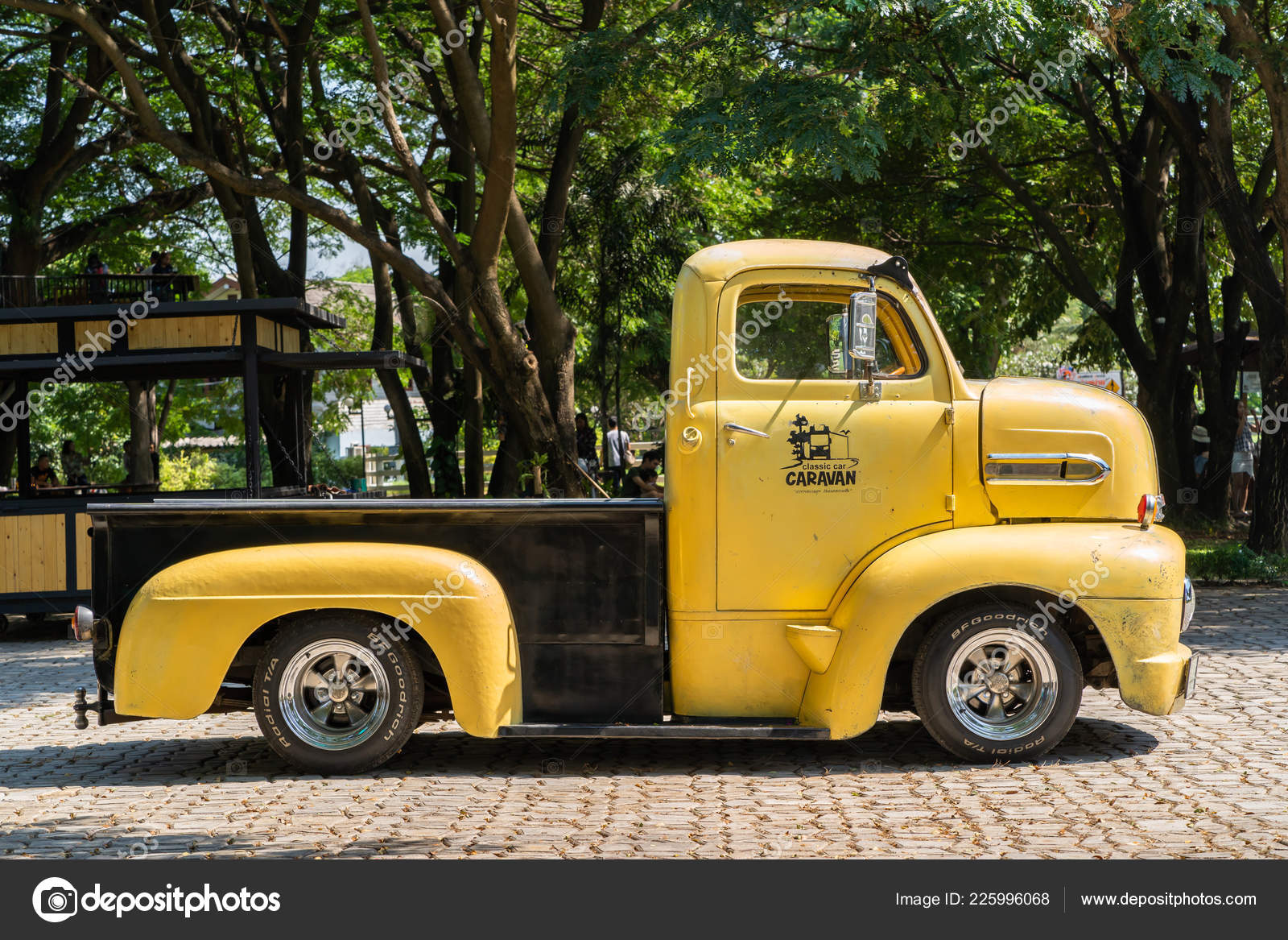 Saraburi Thailand November 2018 1951 Yellow Colored Ford Coe