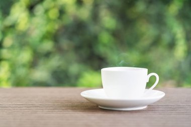 Masada beyaz seramik kahve fincanı