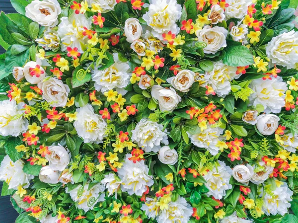 Arka plan için çiçek plastik yapay