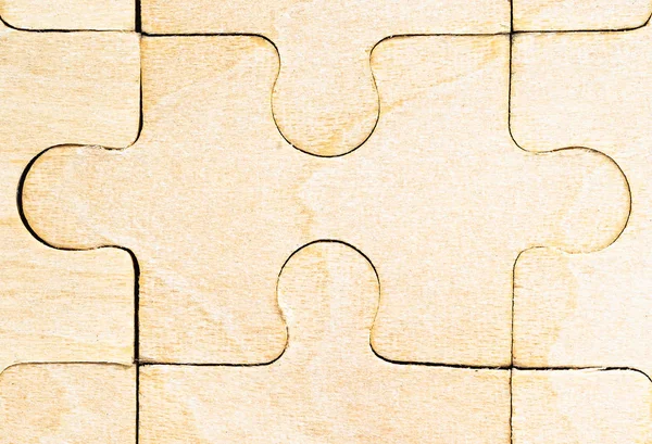 Blank wooden jigsaw puzzle