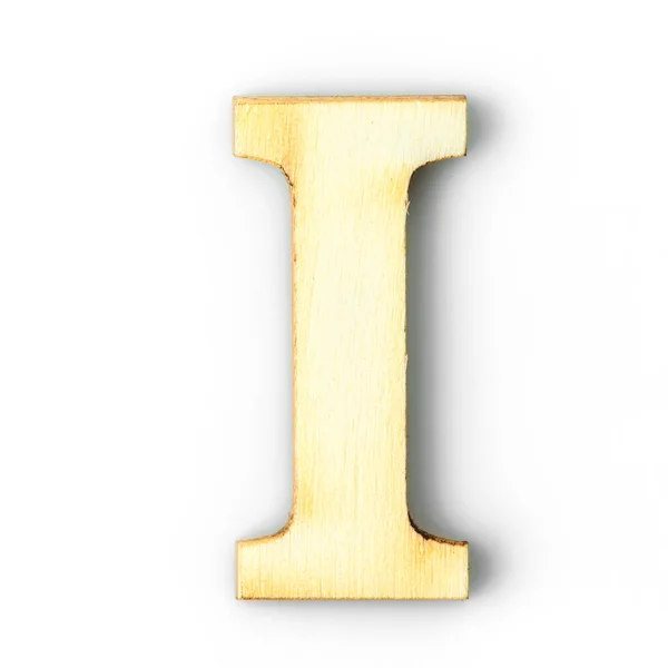 Wooden Alphabet 배경에 그림자가 편지를 — 스톡 사진