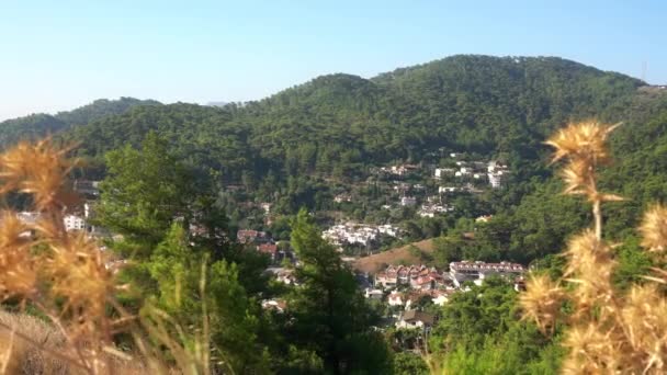 Hermoso paisaje de montaña turco, Marmaris — Vídeo de stock