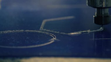 İşlem freze Polikarbonat video kadar kapatın