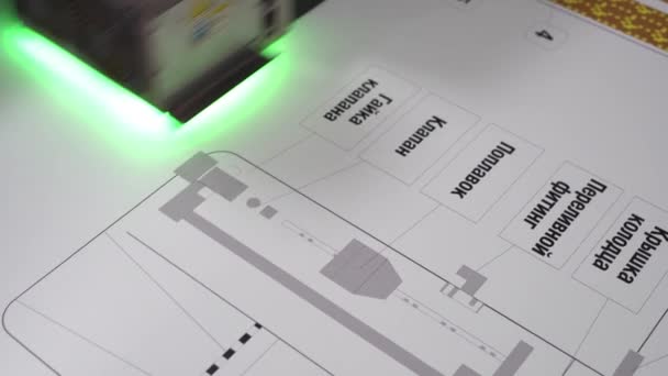 Lazer dispositif d'impression au travail vidéo — Video