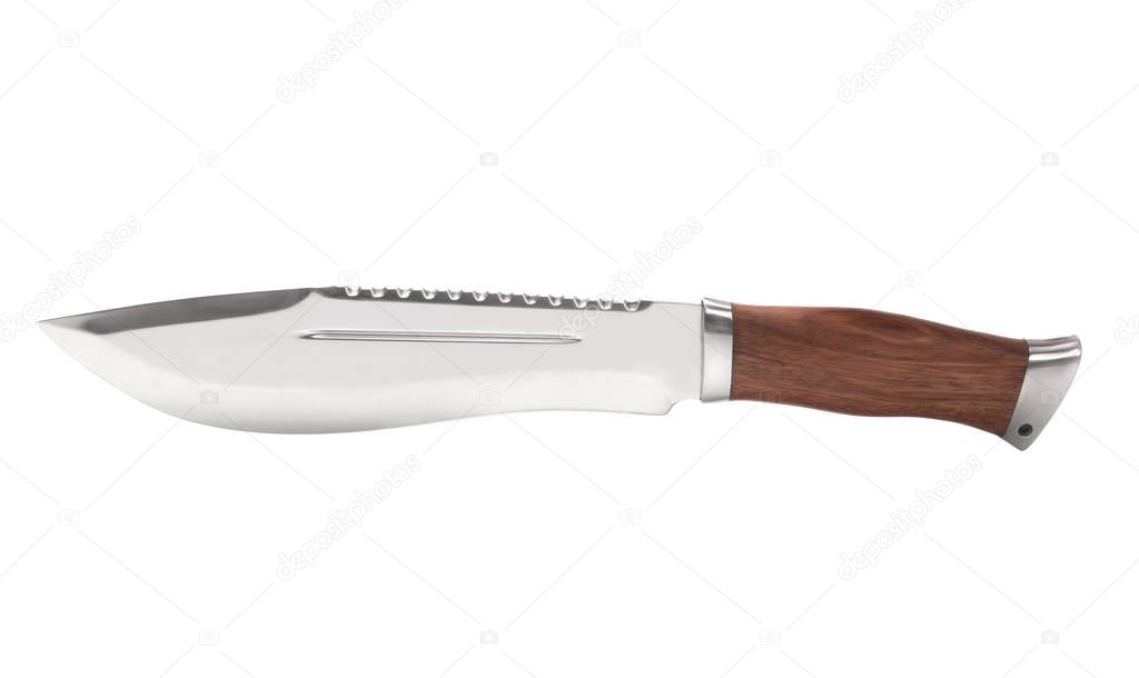 Knife for hunting isolated