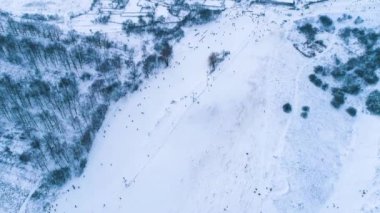 Yerin orman kayak için havadan görüntüleri