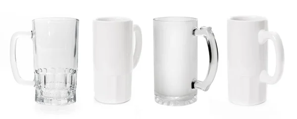 Set of beer mugs — Stock Photo, Image