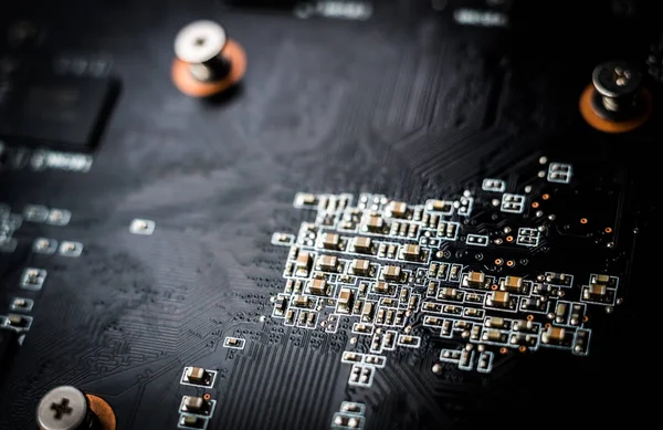 Computer, electronic circuit board background — Stock Photo, Image