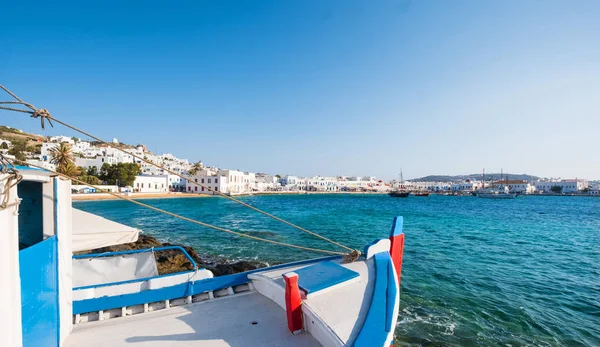 View of the bay at island Mykonos — Stock Photo, Image
