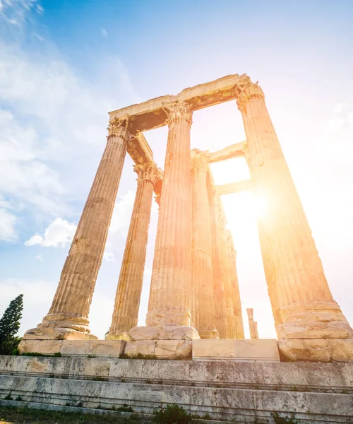 Tempel van de Olympische Zeus in Athene — Stockfoto