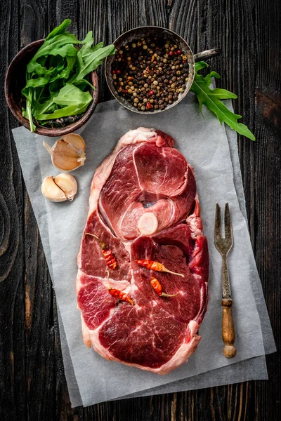 Piece of raw lamb meat — Stock Photo, Image