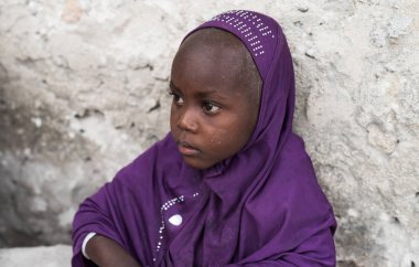Tanzanya küçük Müslüman kız