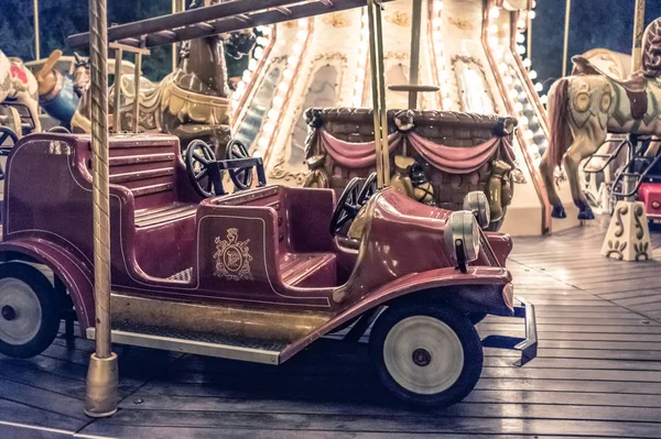 French carousel in a holiday Park — Stock Photo, Image