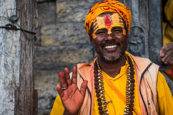 Sadhu na cidade de Katmandu, Nepal — Fotografia de Stock