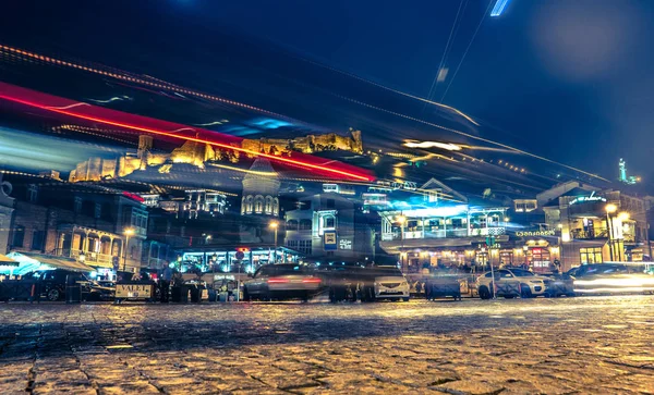 Night lights of Tbilisi — Stock Photo, Image