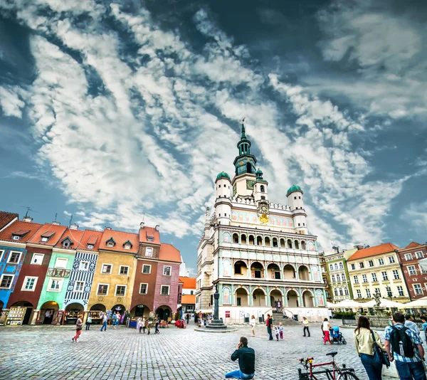 A praça central de Poznan — Fotografia de Stock